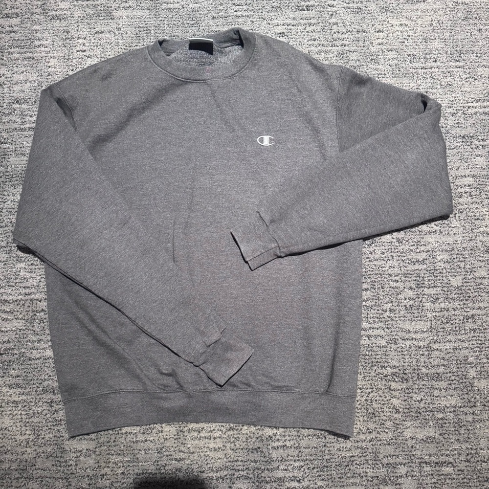 Champion Men's Classic Gray Crewneck Sweater